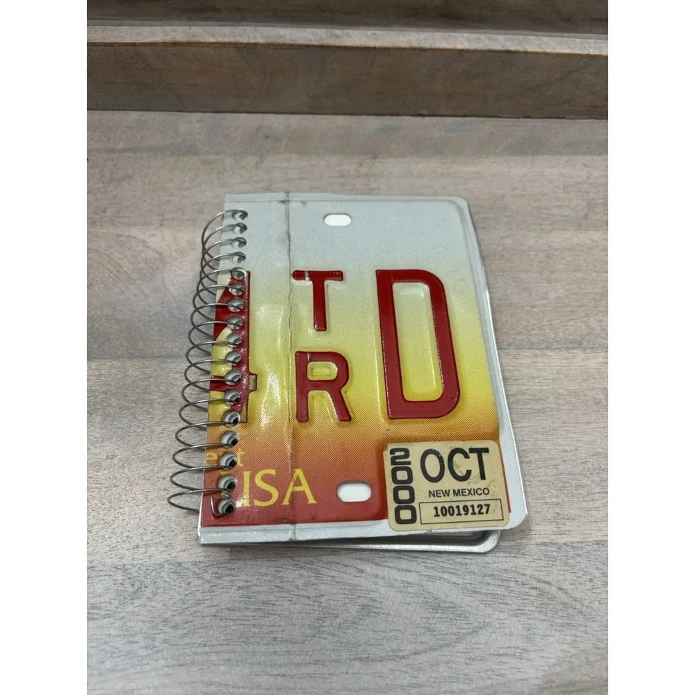 License Plate Notebook 4x6 Reusable New Mexico State